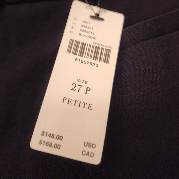 Anthropologie petite dress pants in black noir size 27 - Picture 11 of 12